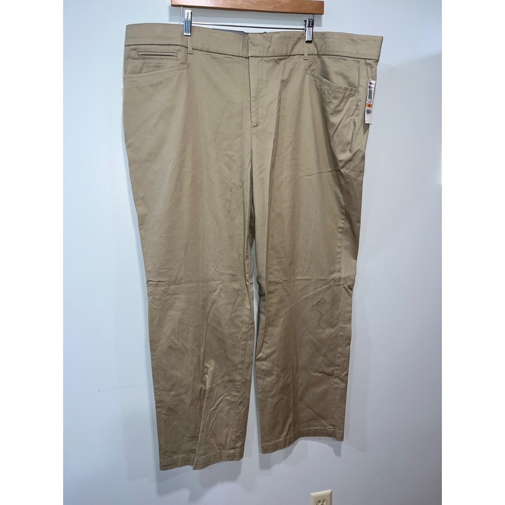 JM Collection Women's‎ Trousers Pants Size 24 Tan No Gap Waistband